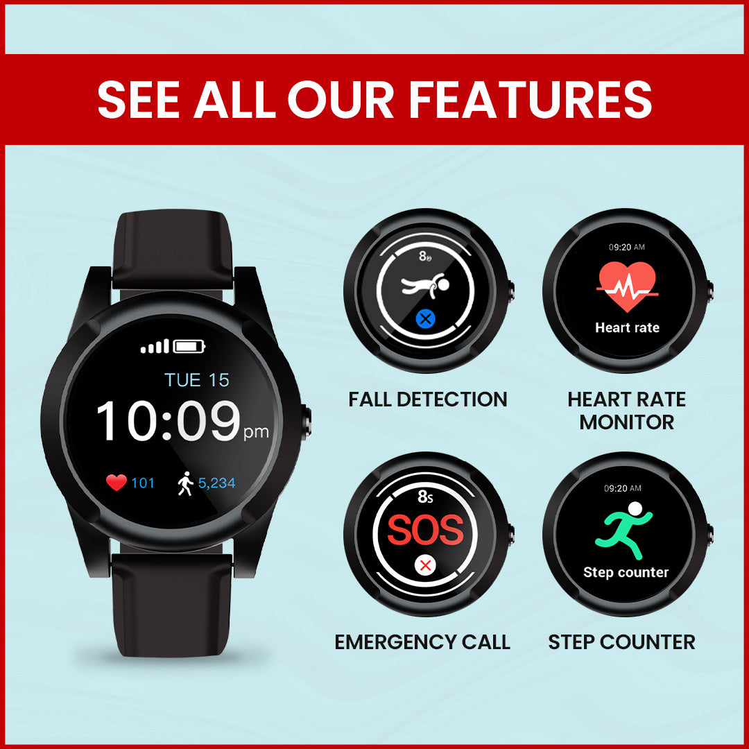 Active Alert Smartwatch - Wearable Medical Alert System